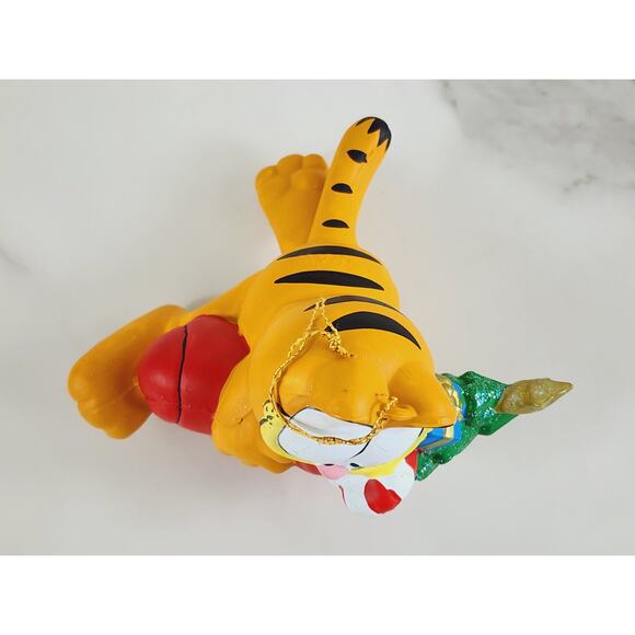 Garfield w/ Tree Ornament 4" Christmas Stocking Holidays 90's Kurt Adler Vintage - Picture 8 of 15